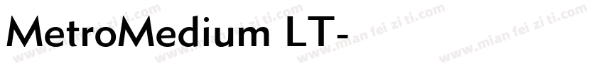 MetroMedium LT字体转换